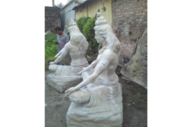 Fiberglass Shiva Statue In Deep Meditation Plutus Art